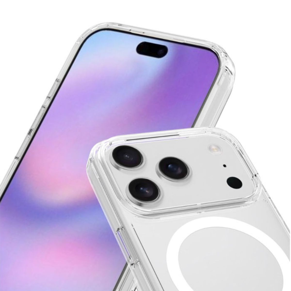 GENERICO - CASE TRANSPARENTE CON MAGSAFE PARA IPHONE 17PRO