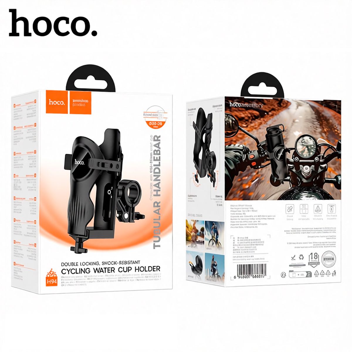 HOCO - Hoco H94 Holder Manillar Tomatodo Para Moto Bicicleta
