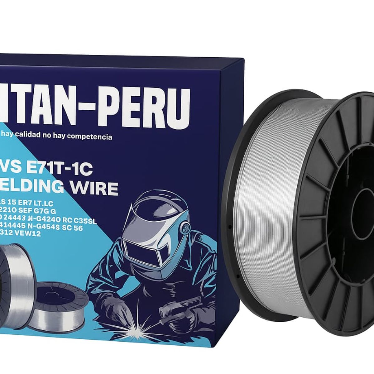 GENERICO - Rollo de Alambre Tubular 1.2 x 15 kilos TITAN-PERU E71T-1C