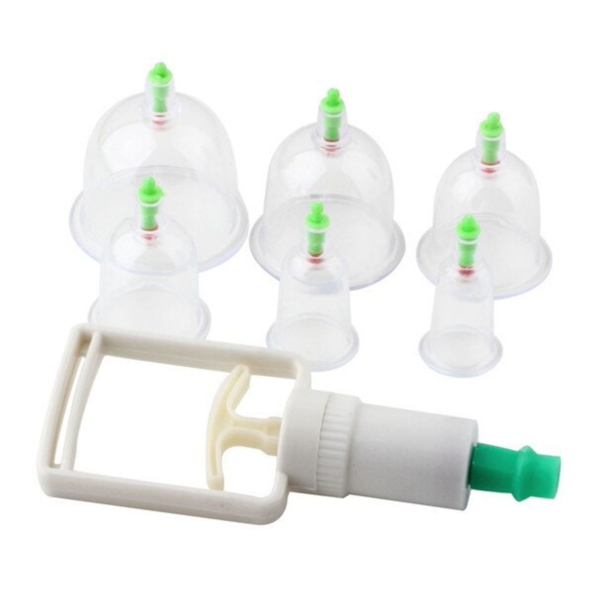 GENERICO - Ventosas chinas Para Vacumterapia 6pcs copas de succion
