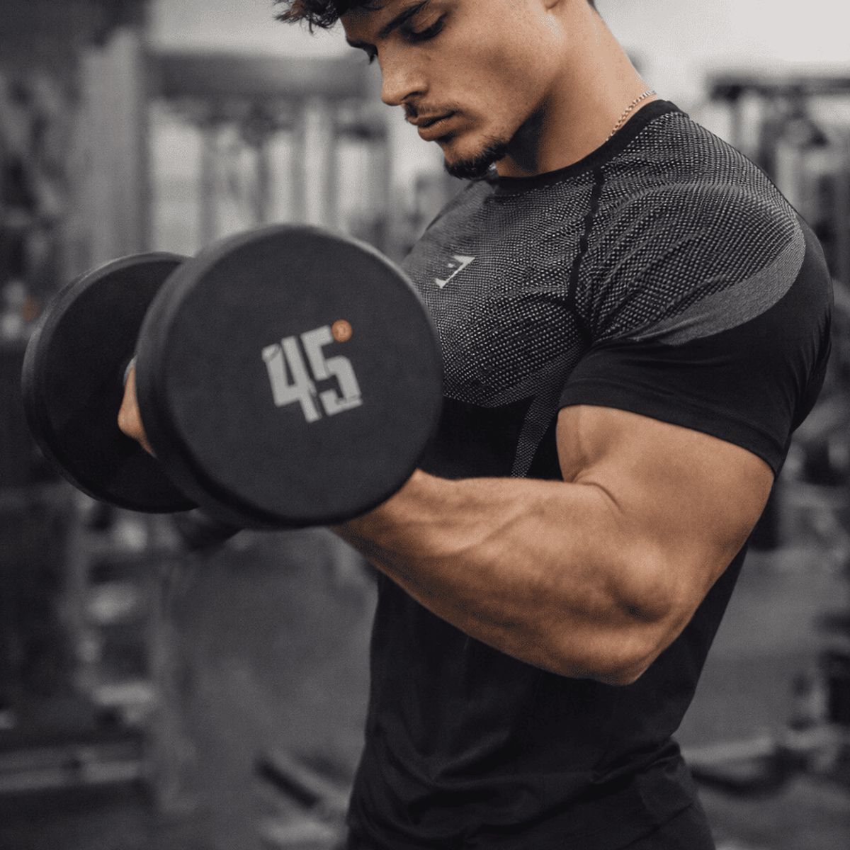 GENERICO - Gymshark Onyx V5 Polo Deportivo Negrogris Edición Limitada Fit Atlético