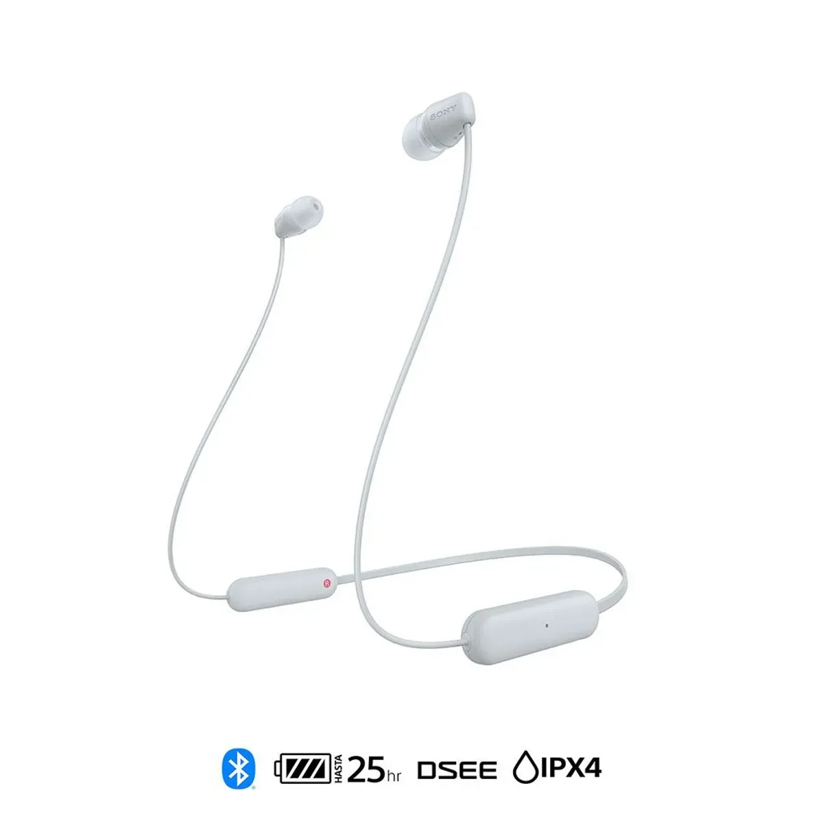 SONY - Audífonos Bluetooth Sony WI-C100 in Ear - Blanco