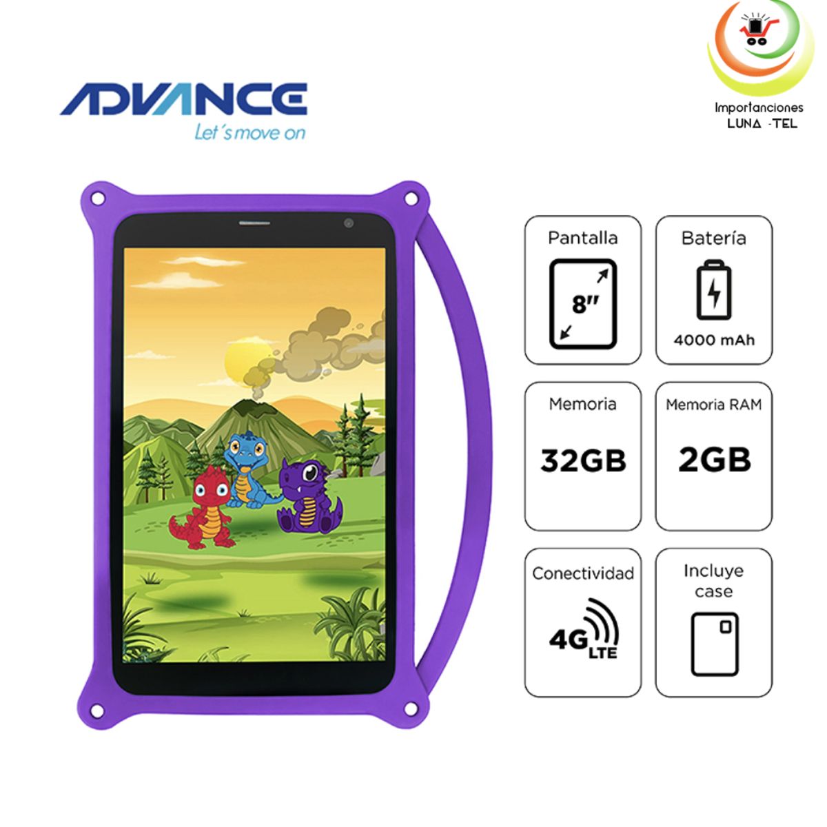 ADVANCE - TABLET ADVANCE INTRO TR8050 MORADO