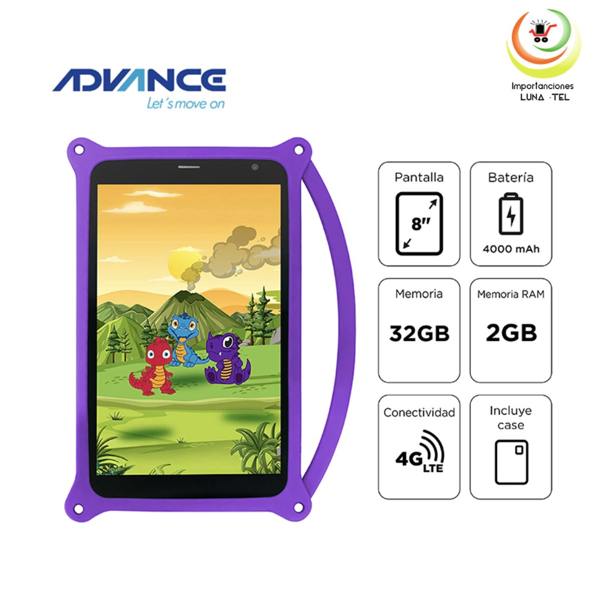 ADVANCE - TABLET ADVANCE INTRO TR8050 MORADO