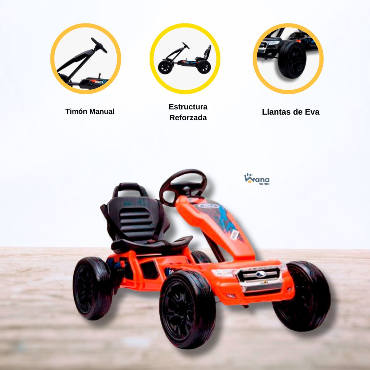 FORD - CARRO A BATERÍA FORD «GO-KART» LICENCIADO RED