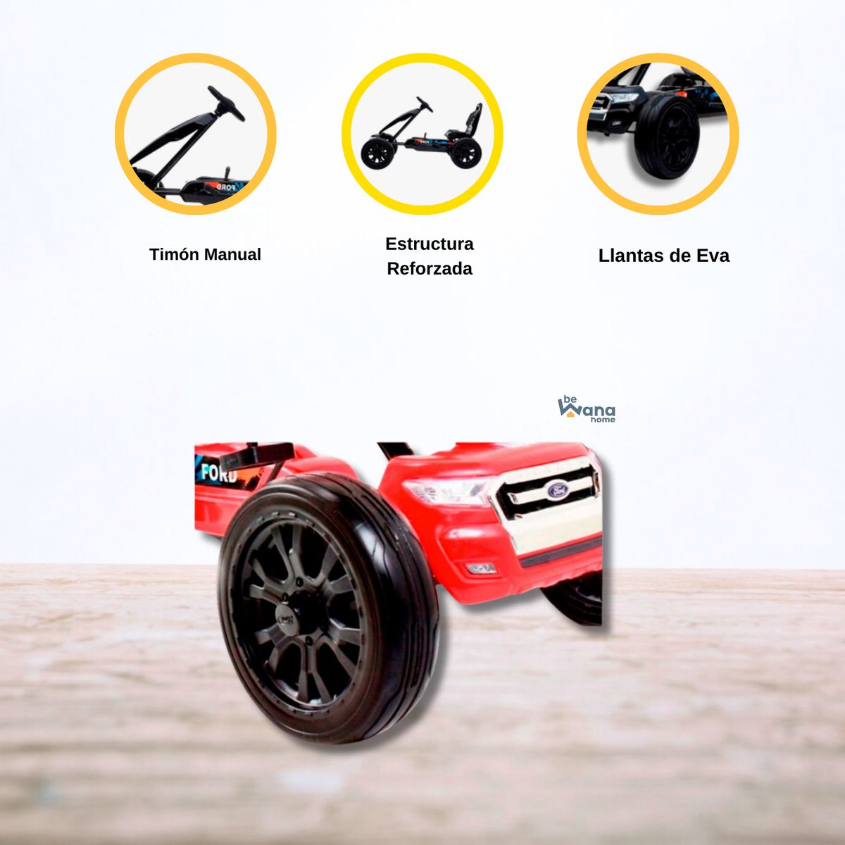 FORD - CARRO A BATERÍA FORD «GO-KART» LICENCIADO RED