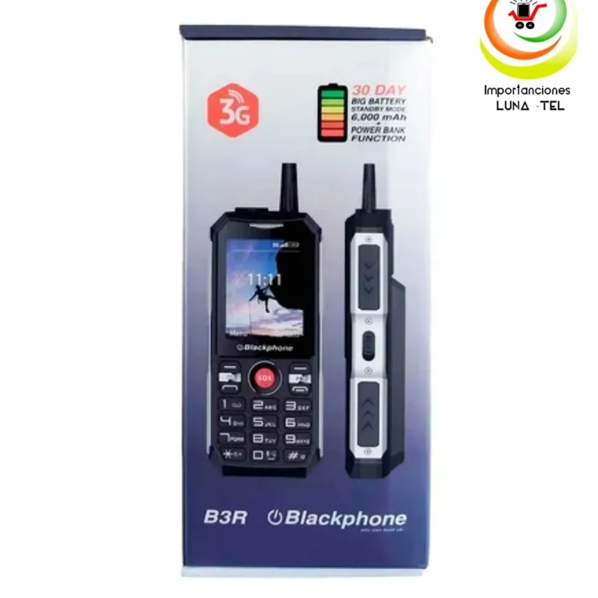 GENERICO - CELULAR BLACKPHONE B3R 3G CON RADIO INALAMBRICA BATERIA DE 6000MAH