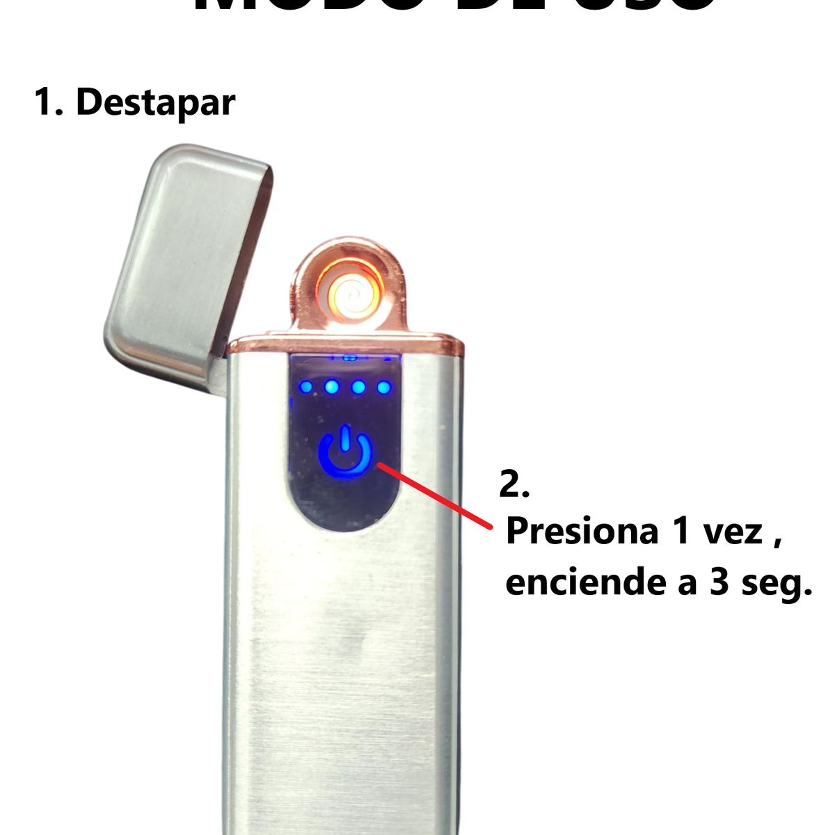 GENERICO - Mini encendedor recargable USB