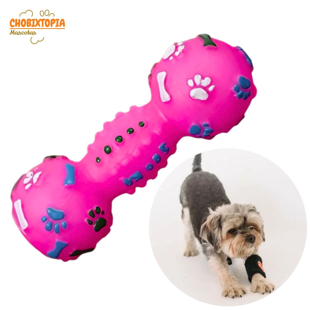 Juguete para Perro Mancuerna De Plástico Fucsia, marca GENERICO - Foto Principal