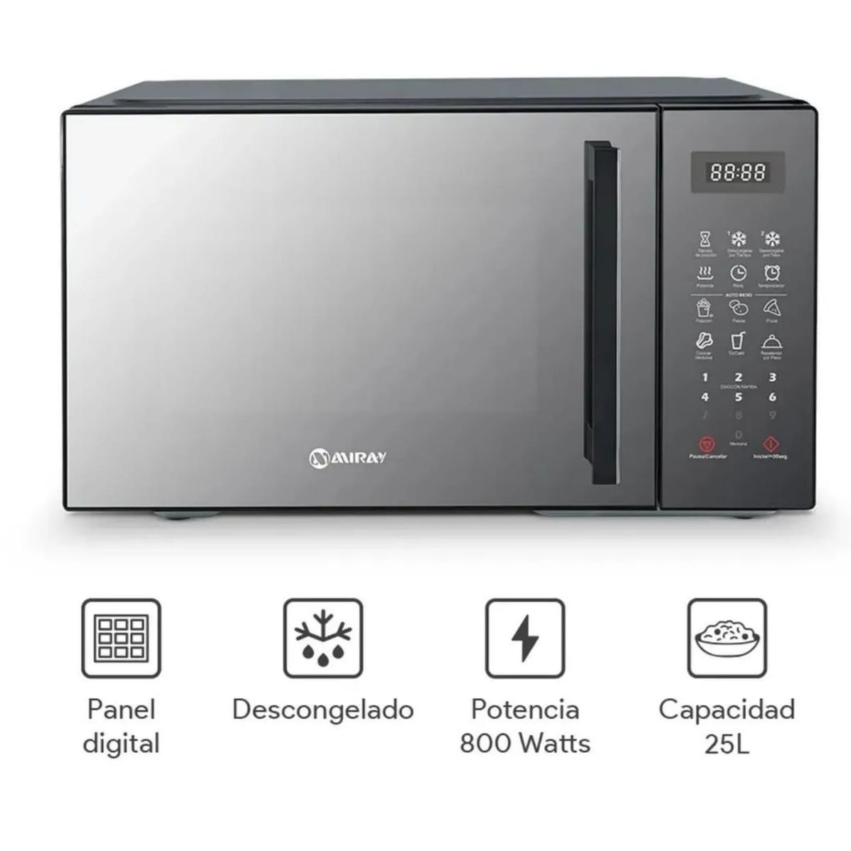 MIRAY - Horno Microondas Miray HMM-255N 25 L