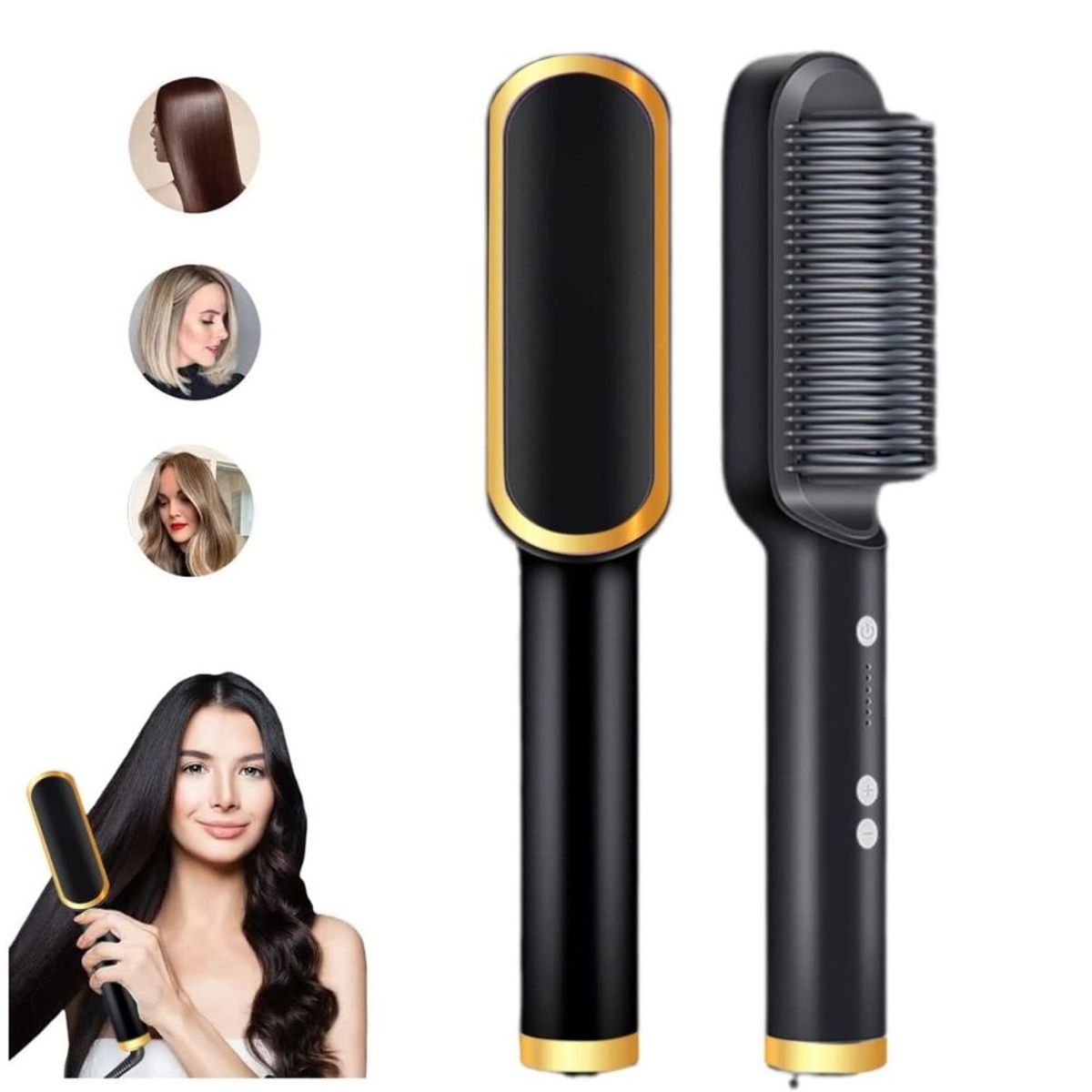 GENERICO - Cepillo Peine Alisador Para Cabello