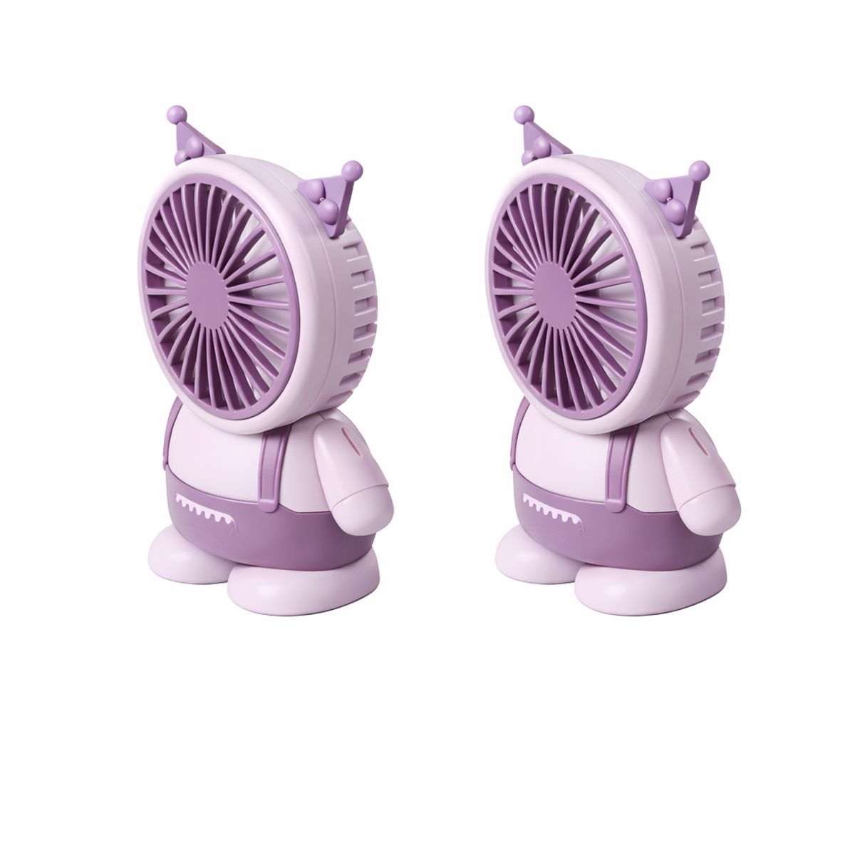GENERICO - Ventilador Portatil Recargable y Potente Color Morado