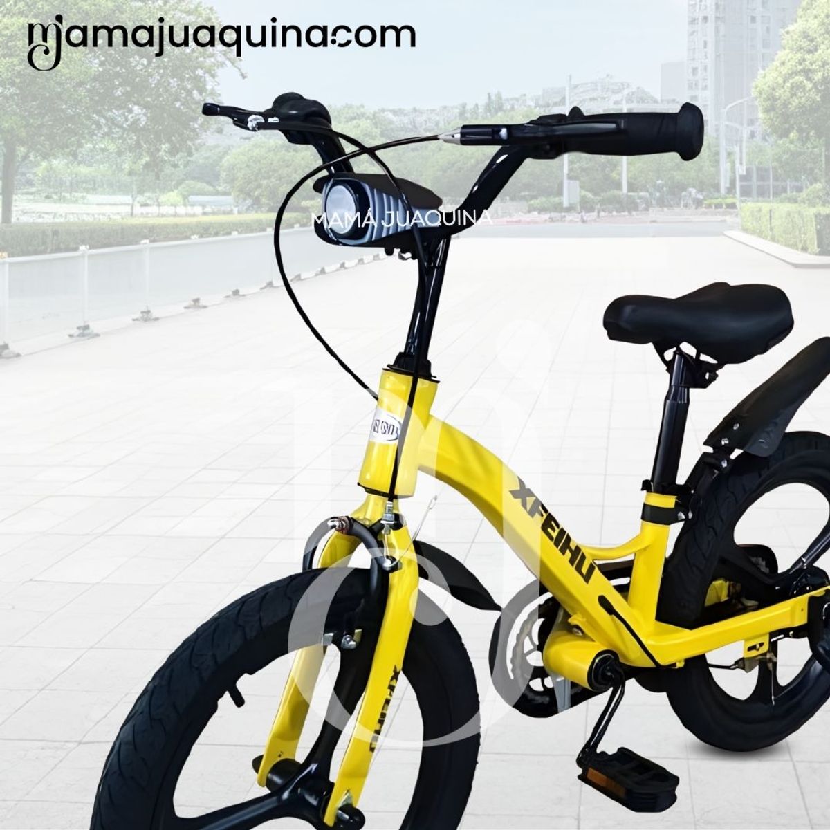 BABY - Bicicleta 2 en 1 a Pedal Aro 12 «TIPHON» Función de Equilibrio Yellow