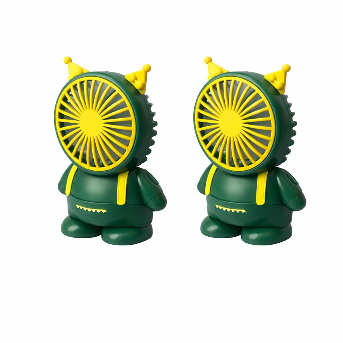 GENERICO - Ventilador Portatil Recargable y Potente Color Verde Oscuro