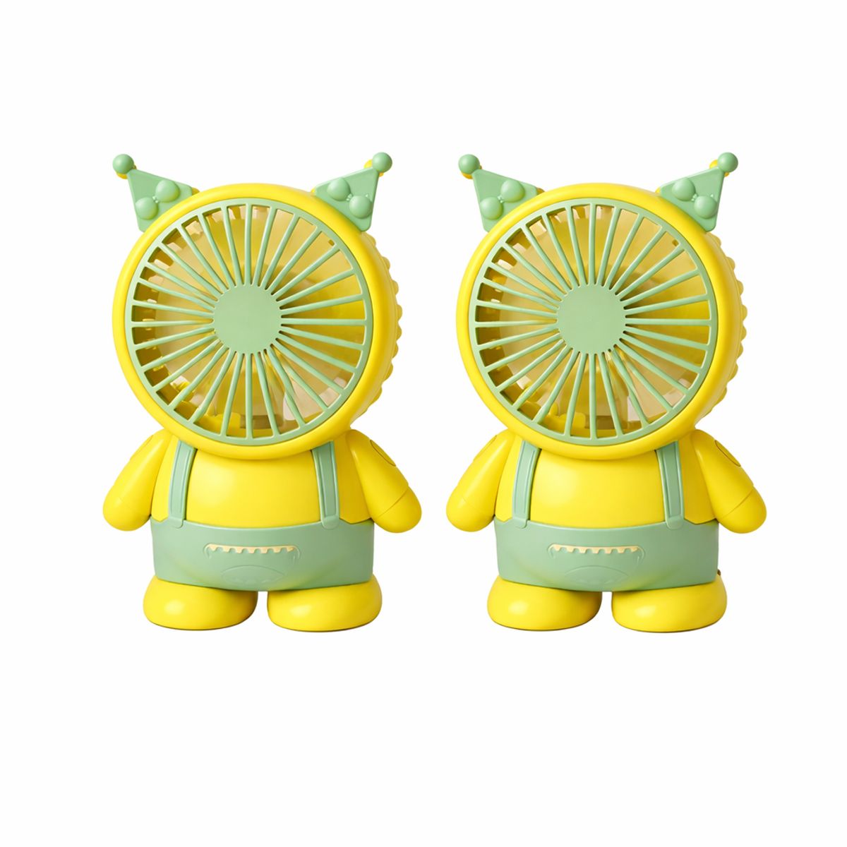 GENERICO - Ventilador Portatil Recargable y Potente Color Verde Claro