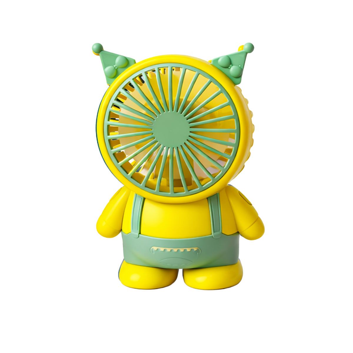 GENERICO - Ventilador Portatil Recargable y Potente Color Verde Claro