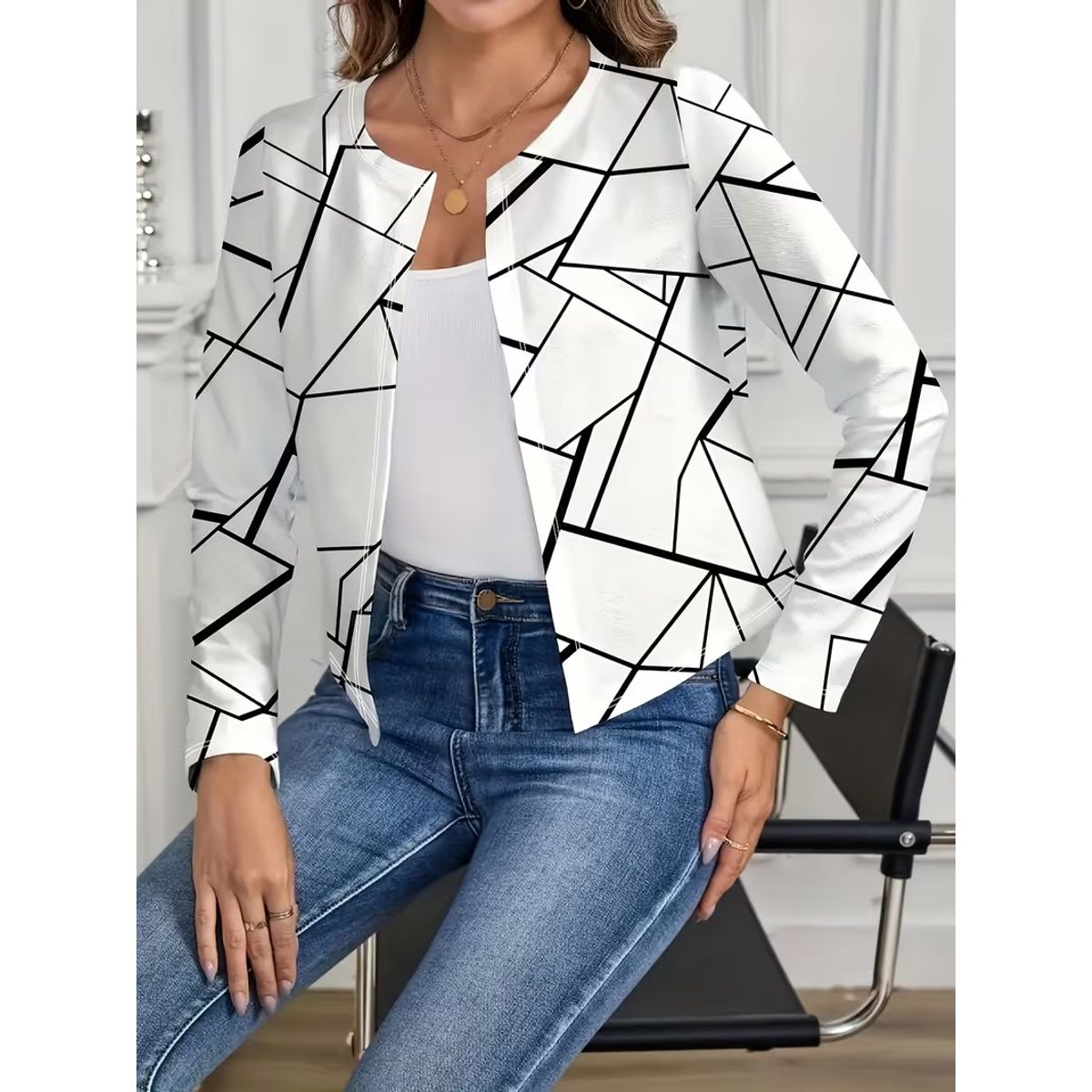 GENERICO - Blazer Corto Para Mujer