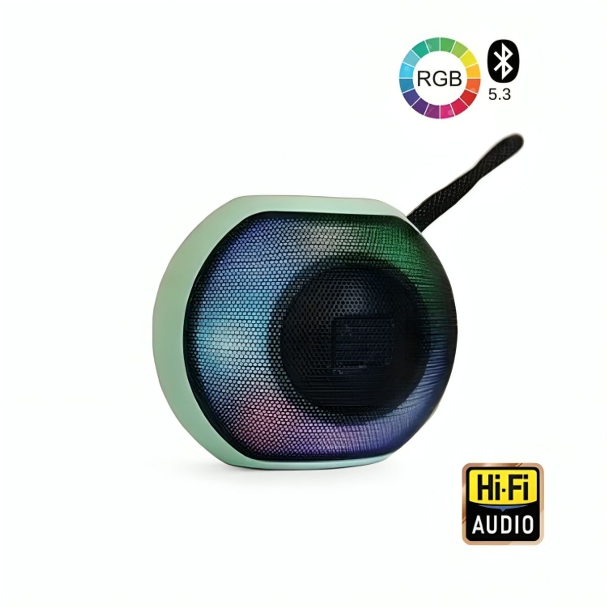 GENERICO - Parlante con Bluetooth Luces LED Altavoz Inalámbrico Portátil X-811