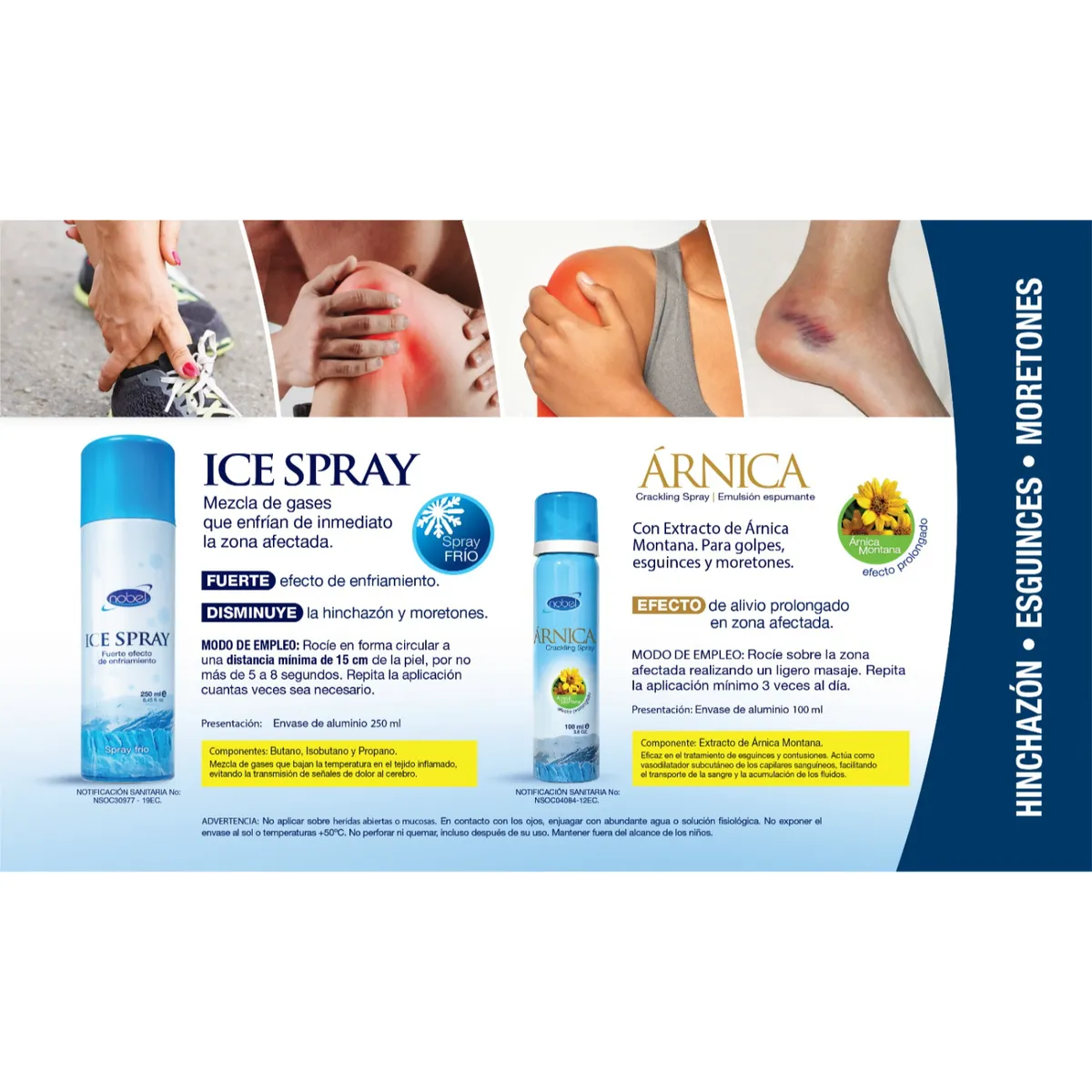 NOBEL - Antiinflamatorio Ice Spray 250ml Nobel