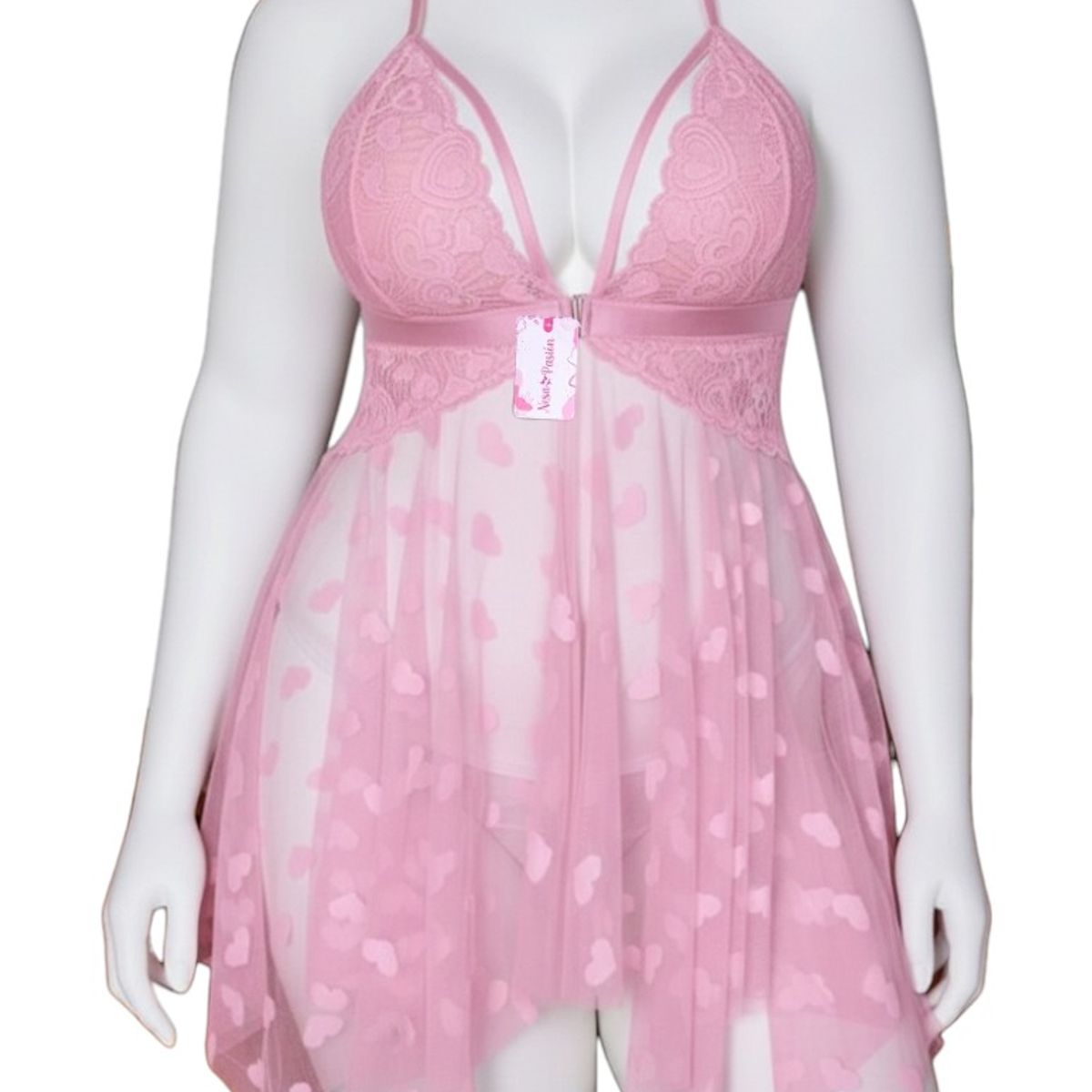 GENERICO - BABYDOLL LENCERIA DE ENCAJE PARA DAMAS PIJAMA SEXY TALLA XL
