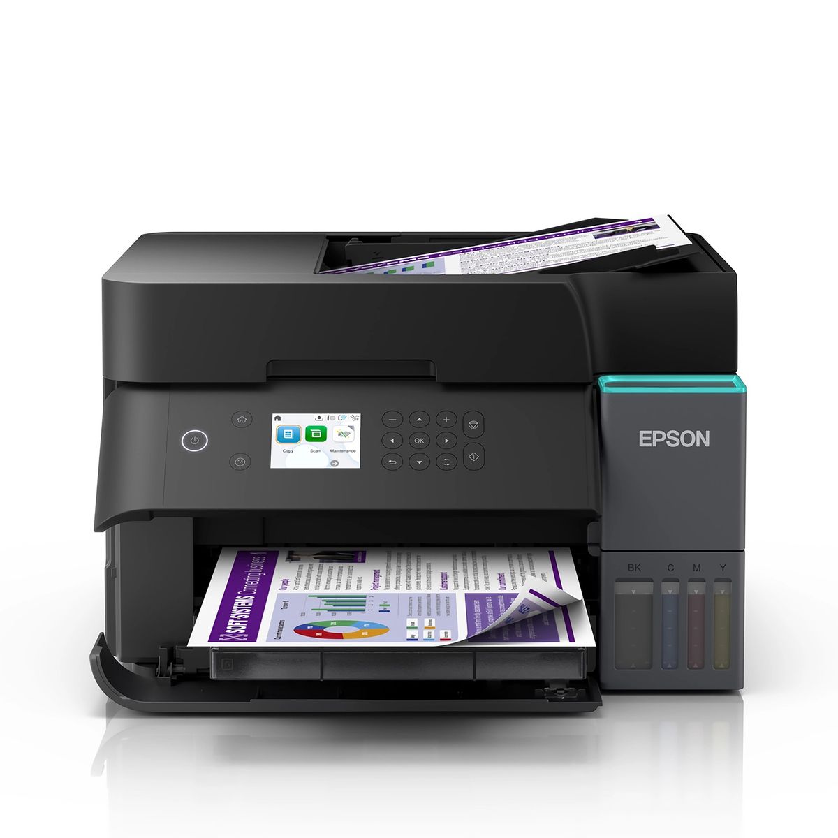 EPSON - Impresora Multifuncional Epson Ecotank L6370 Wifi Adf Negro