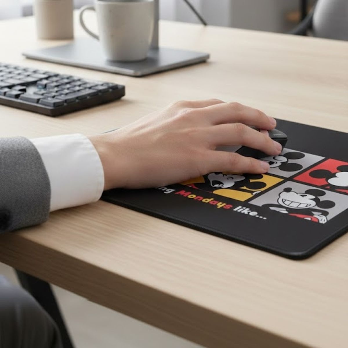 GENERICO - Mouse y mouse pad - raton dibujo set