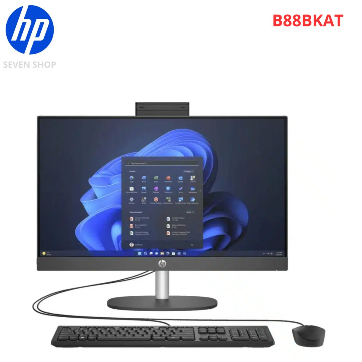 HP - ALL IN ONE HP Pro One 240 G10 i51335U 23.8" FHD 16GB 512GB FREEDOS B88BKAT#ABM