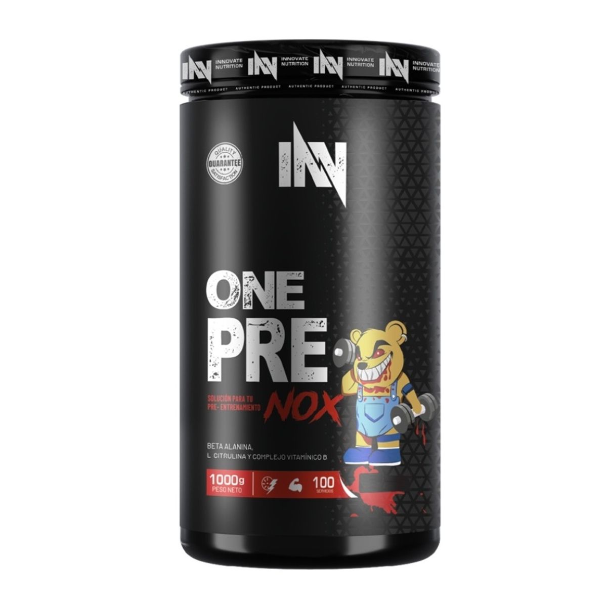 INN INNOVATE NUTRITION - One pre nox 1kg pre entreno INN Fruit Punch