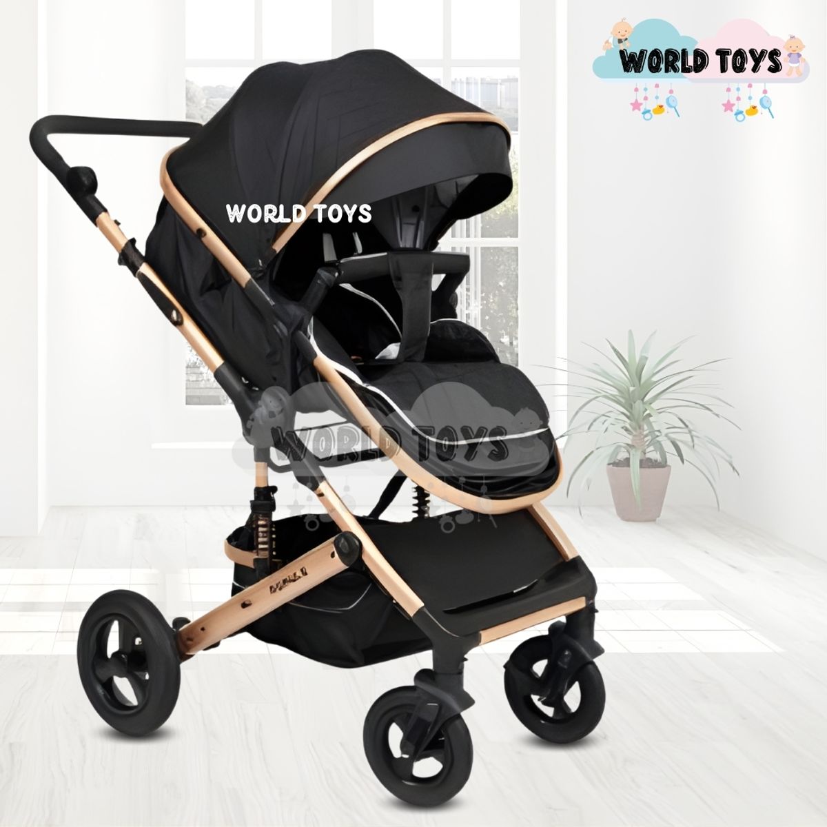 BABY - Coche Travel System Moisés «ROMA II» Edición Limitada Black
