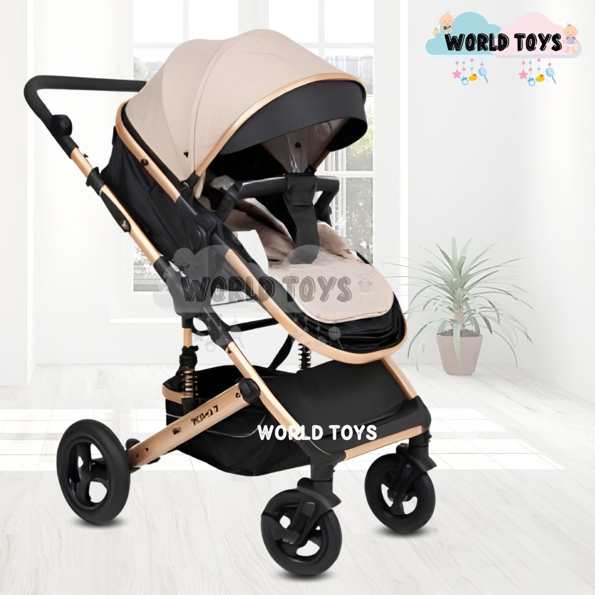 BABY - Coche Travel System Moisés «ROMA II» Edición Limitada Beige