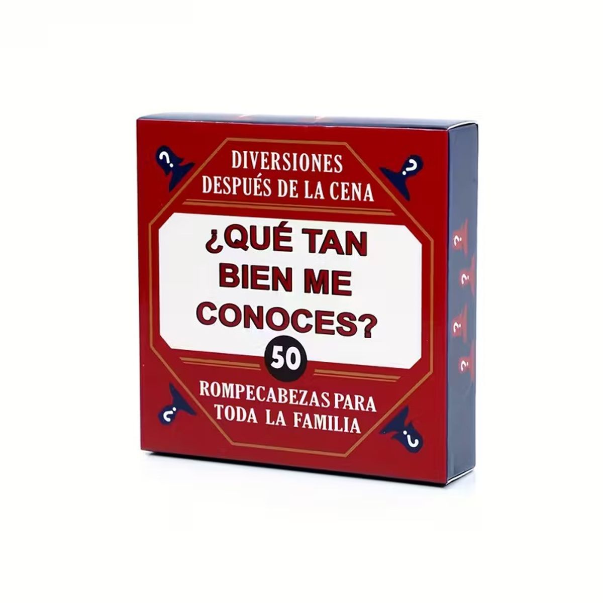 GENERICO - Juego de Cartas Mini Trivia Qué Tan Bien Me Conoces 50 Preguntas
