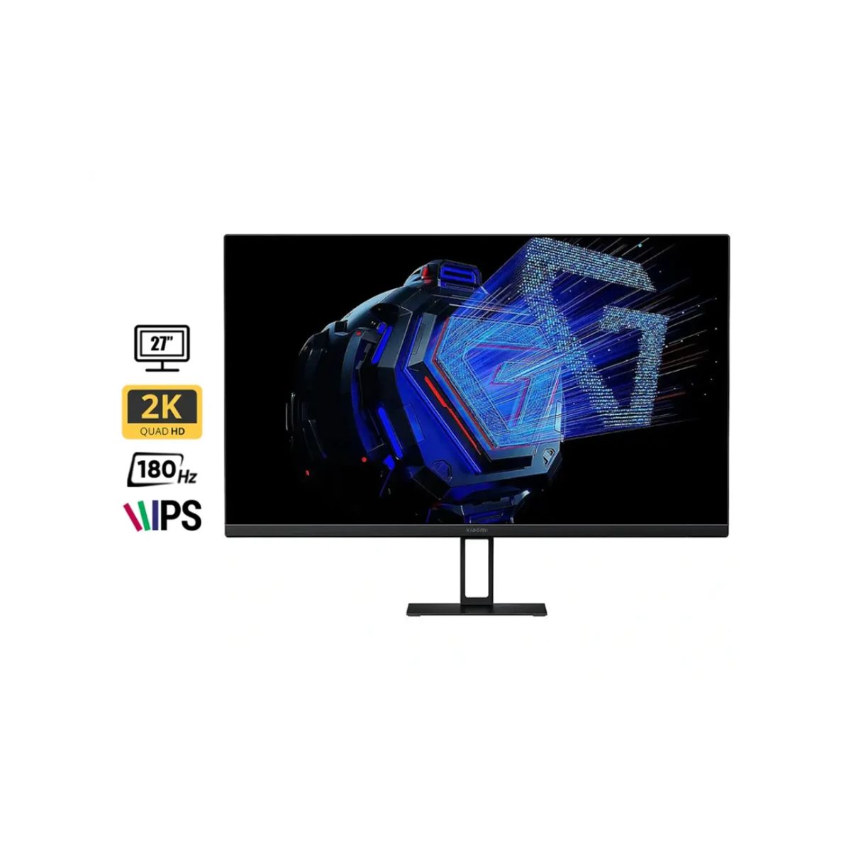XIAOMI - MONITOR XIAOMI 27 PULGADAS G27QI GAMING 180HZ, 2K/QHD, 1MS, 2 HDMI, 2 DP NEGRO
