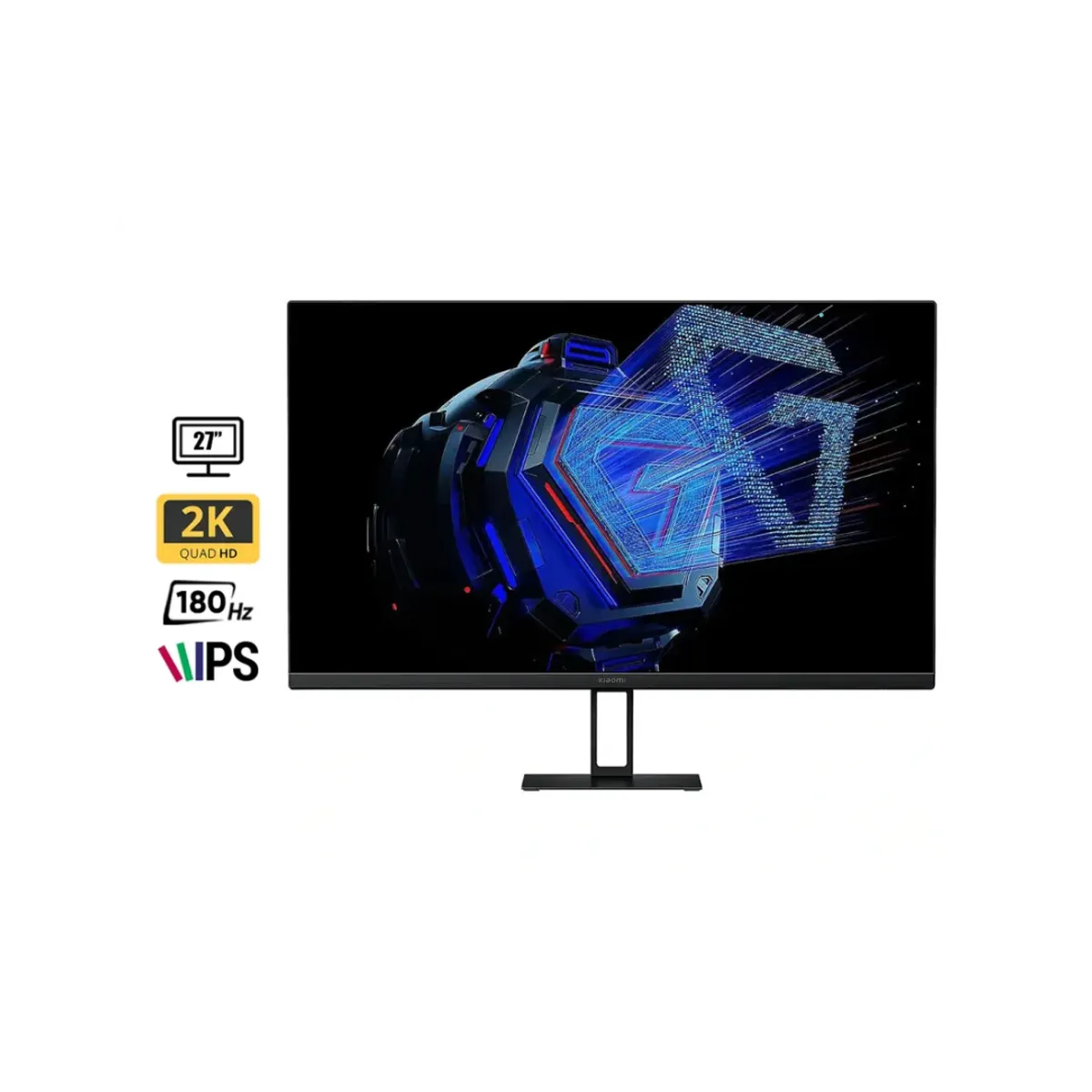 XIAOMI - MONITOR XIAOMI 27 PULGADAS G27QI GAMING 180HZ, 2K/QHD, 1MS, 2 HDMI, 2 DP NEGRO