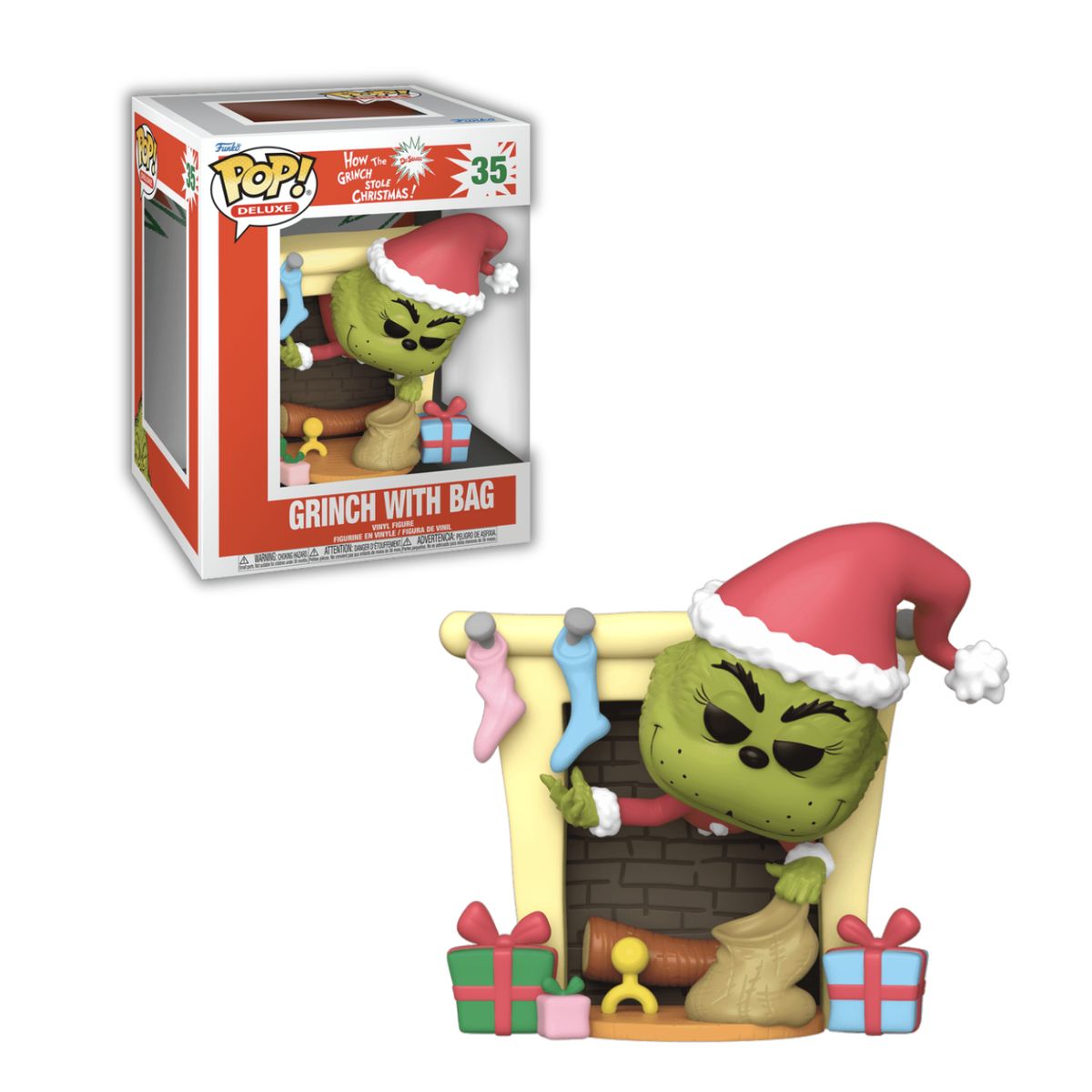FUNKO - Grinch with Bag Funko Pop 35 Deluxe El Grinch