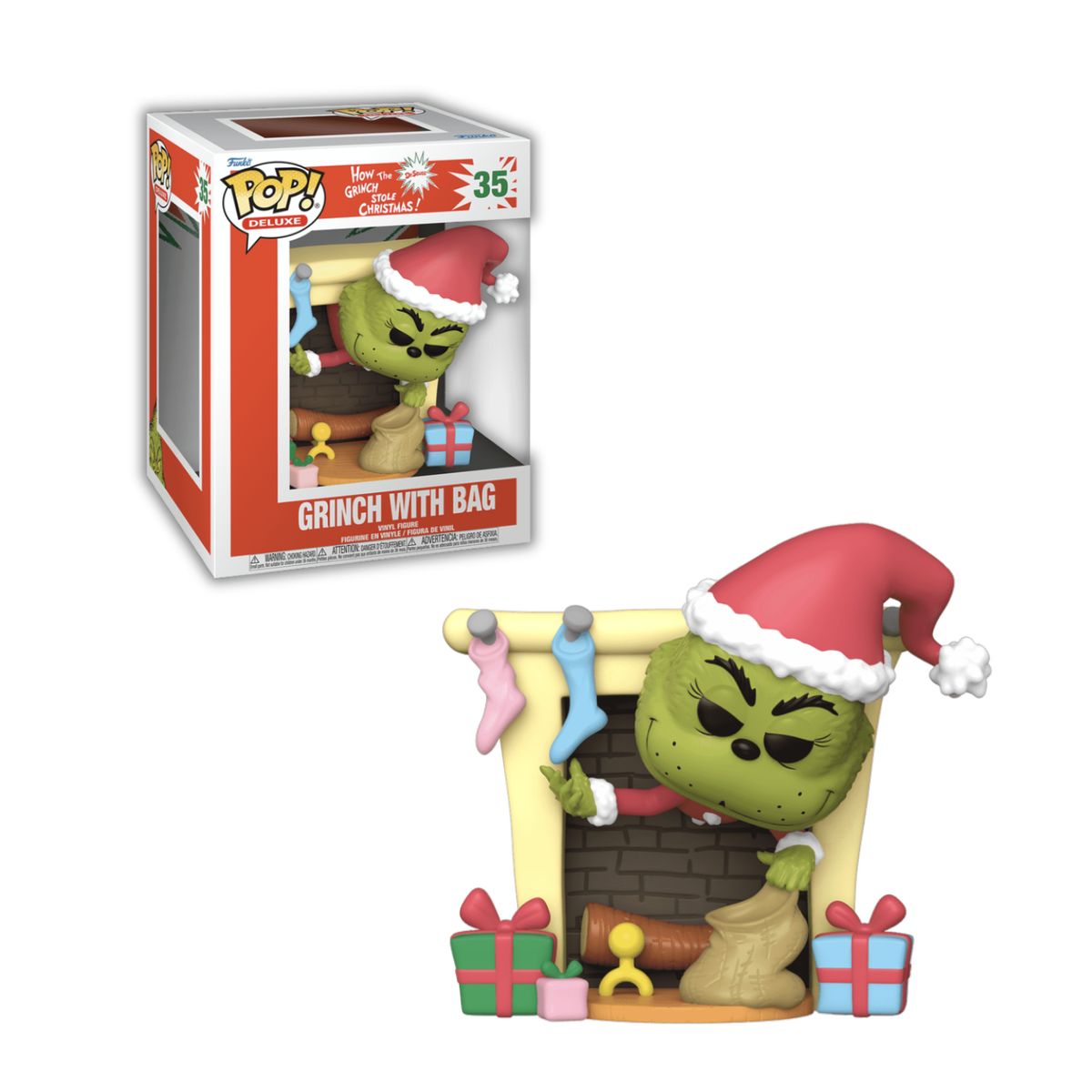 FUNKO - Grinch with Bag Funko Pop 35 Deluxe El Grinch