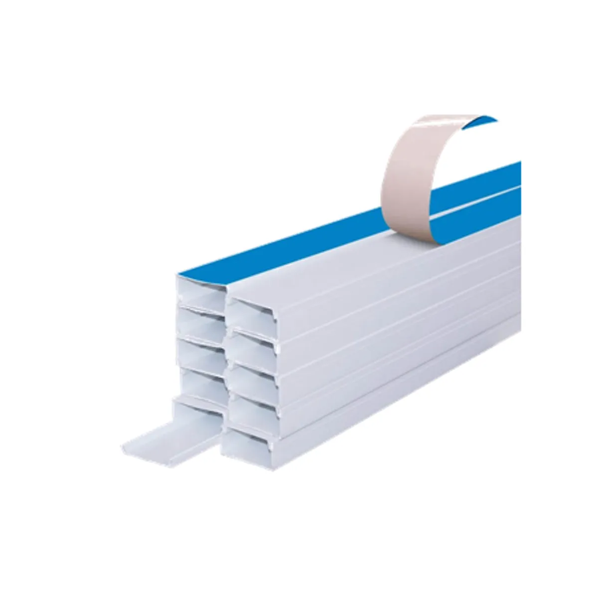 GENERICO - CANALETA CERRADA CON ADHESIVO 10X15