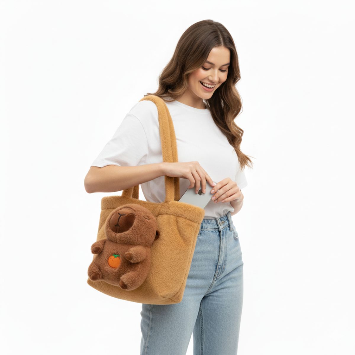GENERICO - Bolso para Mujer Dama Juvenil Diseño Kawaii 3D para Transportar Artículos Personales