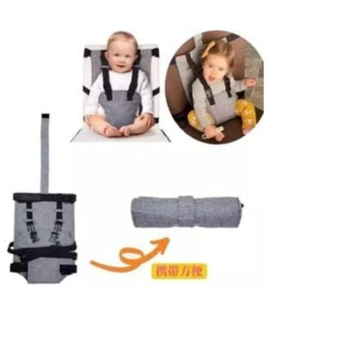 GENERICO - Cinturón de seguridad para silla de comedor de bebé