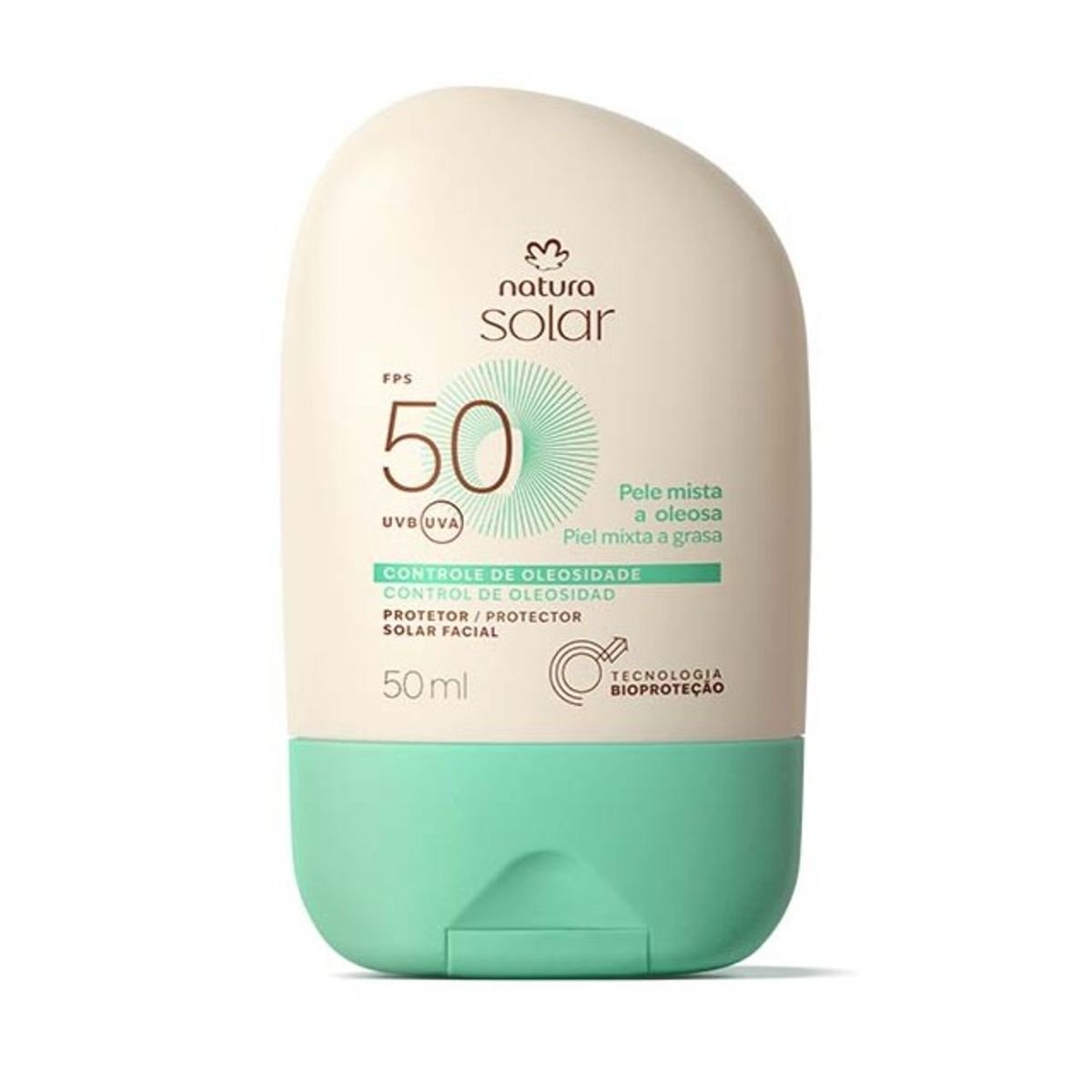 NATURA - Protector Solar Facial Piel Mixta a Oleosa FPS 50 Natura Solar