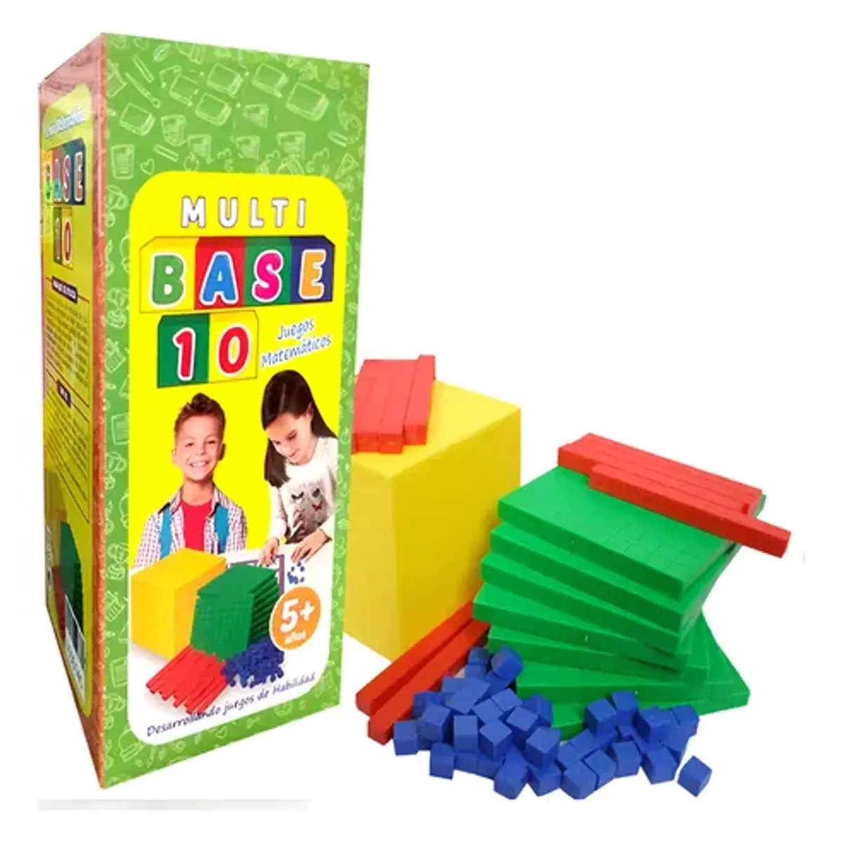GENERICO - Base 10 Multibase 10 en Caja Juego Didactico Matematico Educativo