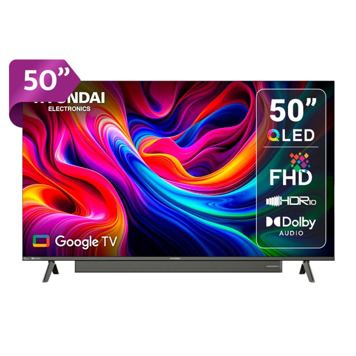HYUNDAI - TELEVISOR  HYUNDAI QLED 50” SMART TV  GOOGLE TV HYLED5029QFG