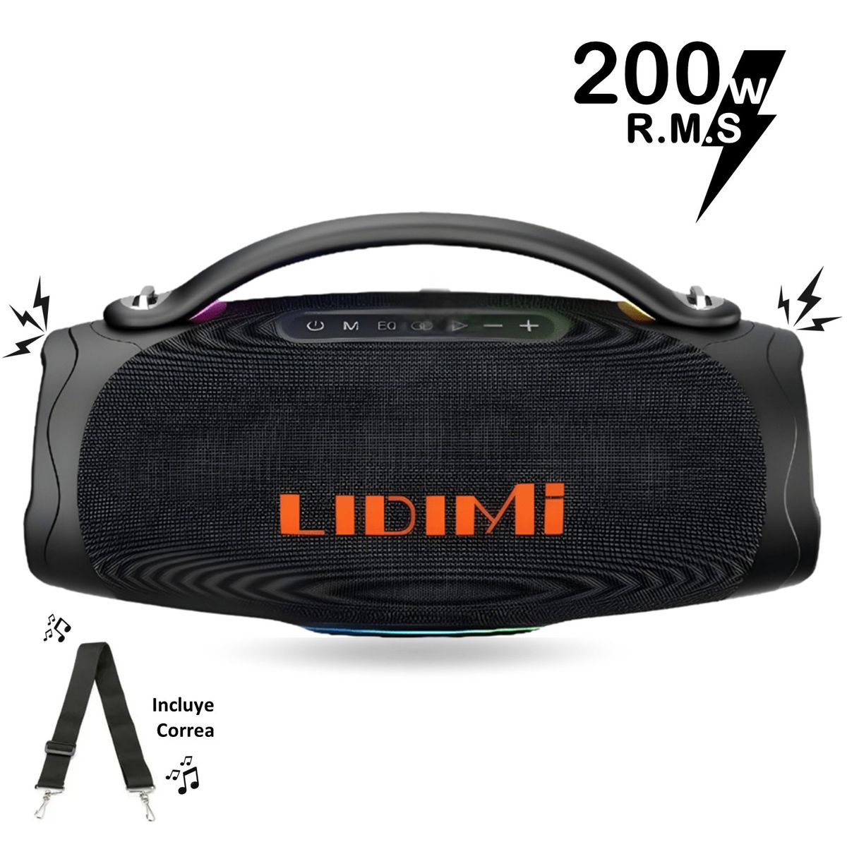 LIDIMI - Parlante Portátil Lidimi Super LD-S659 200W Bluetooth USB