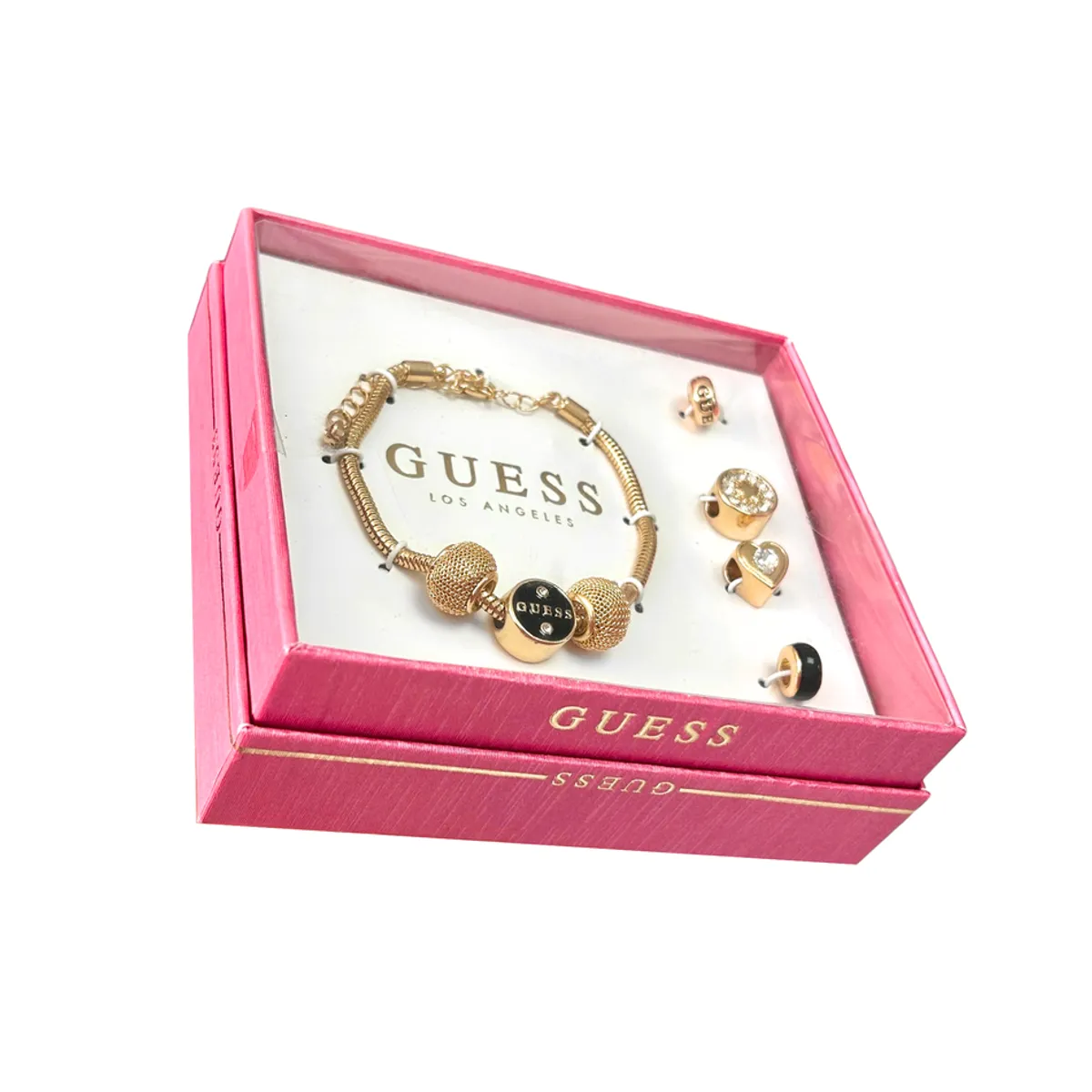 GENERICO - Pulsera Guees Los Angeles Con Dijes Intercambiables