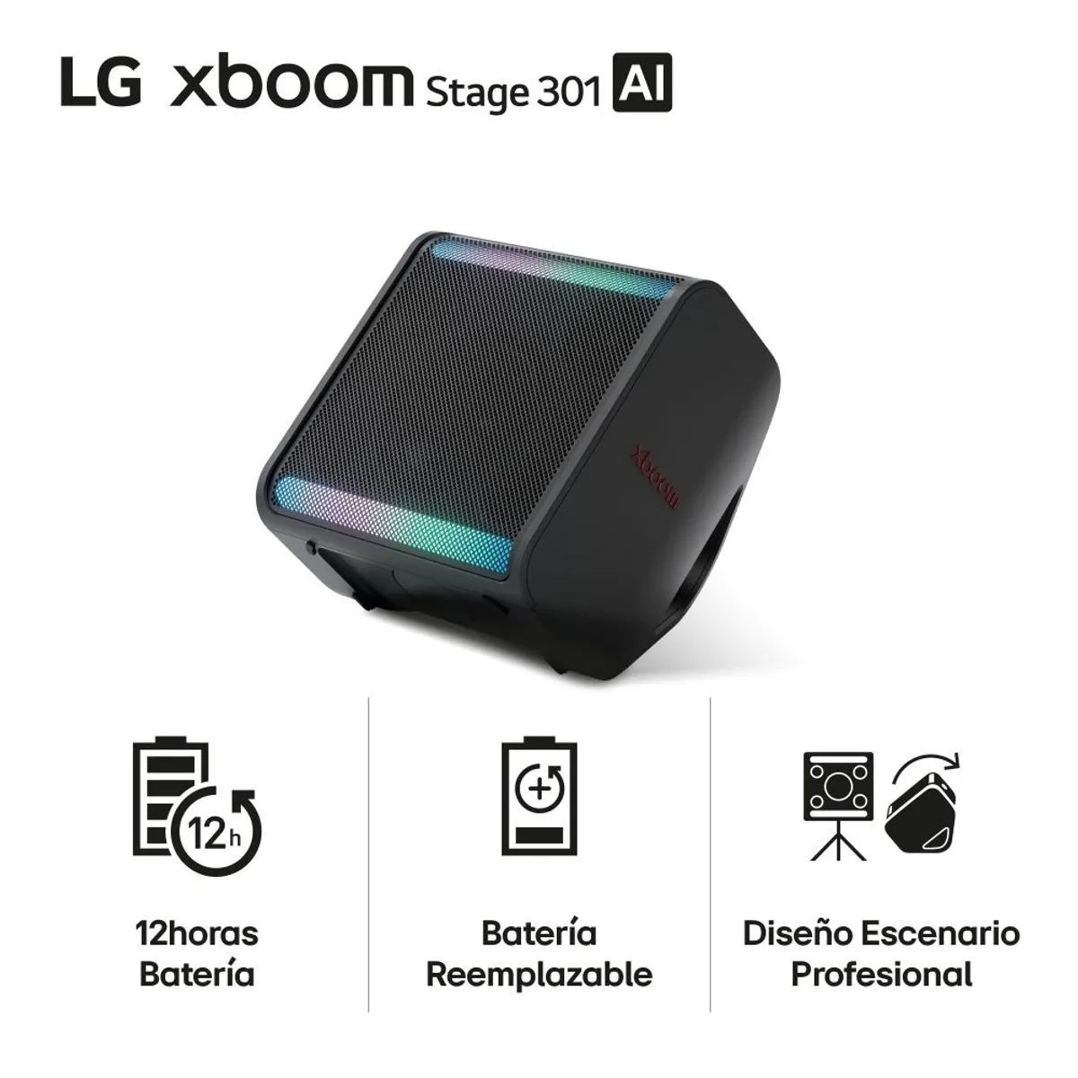 LG - Parlante Bluetooth LG XBOOM Stage 301 - 120W Ipx4