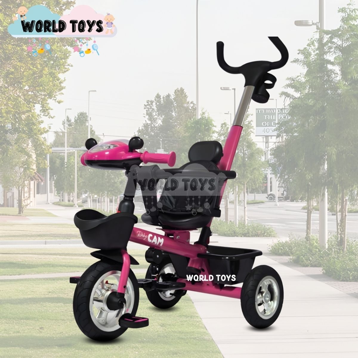 Baby - Triciclo Guiador «AKI PRIME» Edición Limitada Fucsia