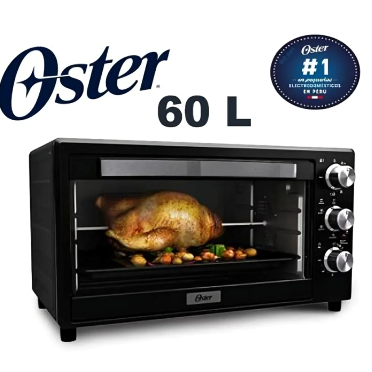 OSTER - Horno eléctrico tostador 60 lt Oster TSSTTVLC60L