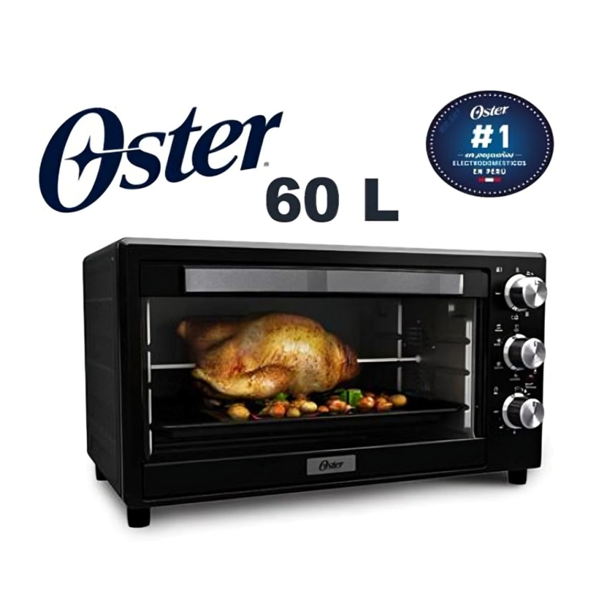 OSTER - Horno eléctrico tostador 60 lt Oster TSSTTVLC60L