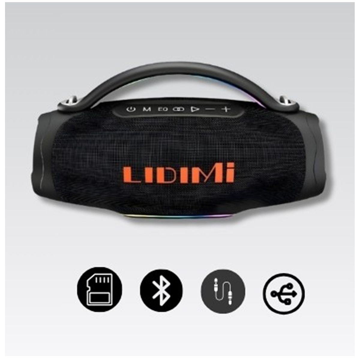 LIDIMI - Parlante Bluetooth Lidimi Super 120W LD-S658 USB LED RGB