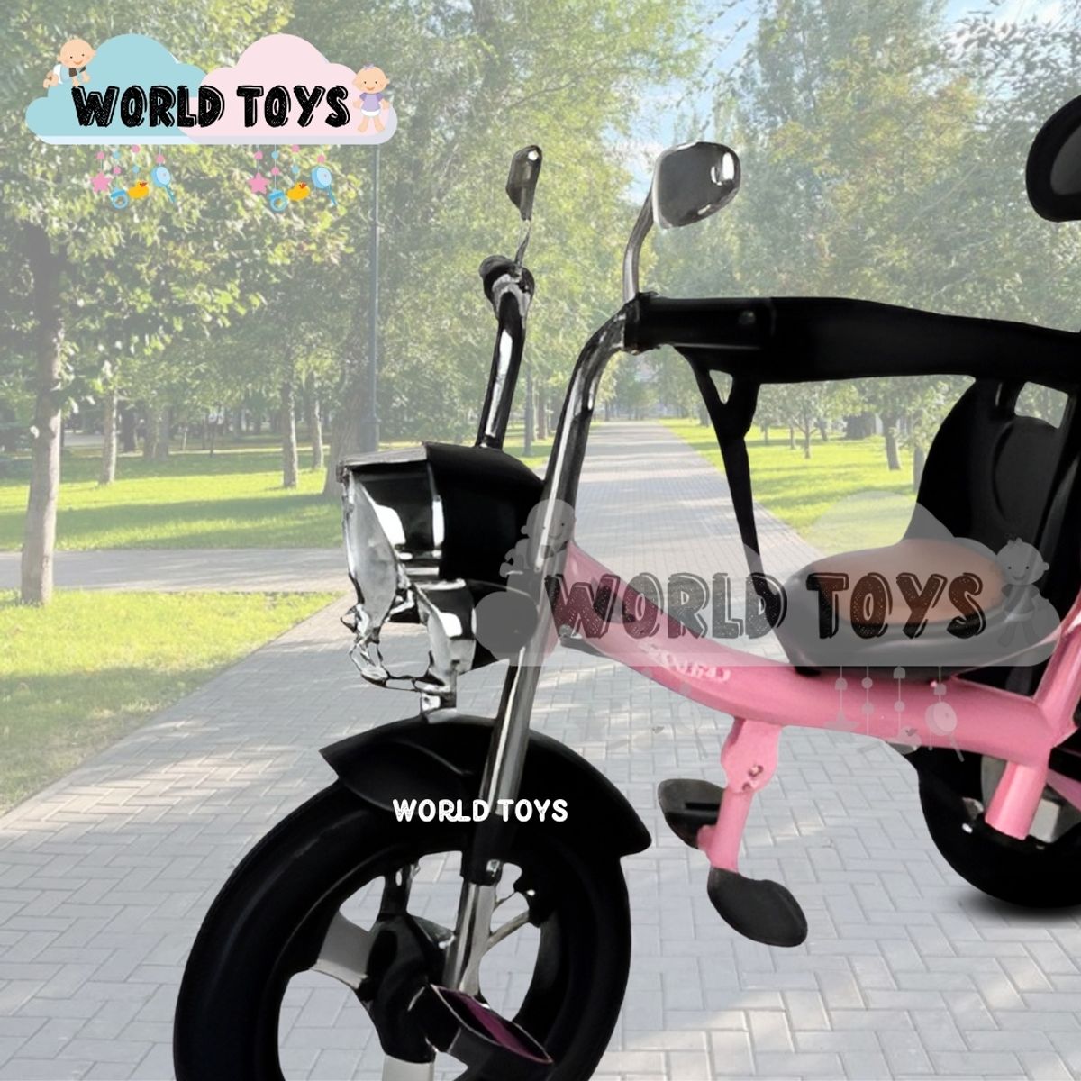 Baby - Triciclo Chavito con Guiador «YARLEY» Musical Pink