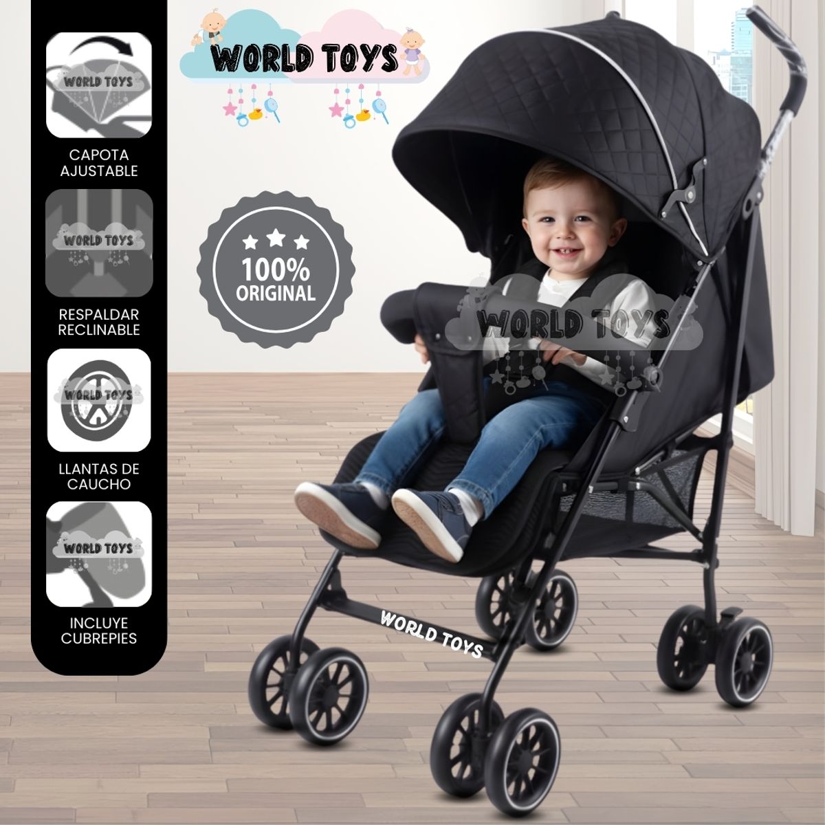 Baby - Coche Bastón «BOWIE» Edición Limitada Black